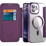 Techsuit - Smartmag Book Case - Iphone 12 - Purple