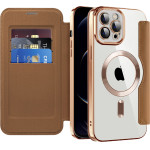 Techsuit - Smartmag Book Case - Iphone 12 Pro - Brown