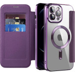 Techsuit - Smartmag Book Case - Iphone 12 Pro - Purple