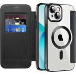 Techsuit - Smartmag Book Case - Iphone 13 - Black