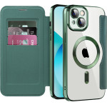 Techsuit - Smartmag Book Case - Iphone 13 - Green