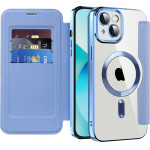 Techsuit - Smartmag Book Case - Iphone 13 - Light Blue