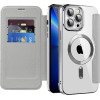 Techsuit - Smartmag Book Case - Iphone 13 Pro - Gray