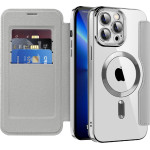 Techsuit - Smartmag Book Case - Iphone 13 Pro - Gray