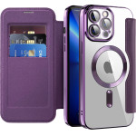 Techsuit - Smartmag Book Case - Iphone 13 Pro - Purple