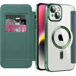 Techsuit - Smartmag Book Case - Iphone 14 - Green