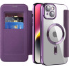 Techsuit - Smartmag Book Case - Iphone 14 - Purple