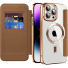 Techsuit - Smartmag Book Case - Iphone 14 Pro Max - Brown