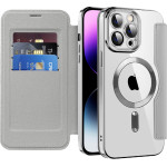 Techsuit - Smartmag Book Case - Iphone 14 Pro Max - Gray