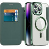 Techsuit - Smartmag Book Case - Iphone 14 Pro Max - Green