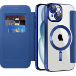 Techsuit - Smartmag Book Case - Iphone 15 Plus - Blue