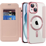 Techsuit - Smartmag Book Case - Iphone 15 Plus - Pink