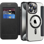 Techsuit - Smartmag Book Case - Iphone 15 Pro - Black