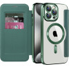 Techsuit - Smartmag Book Case - Iphone 15 Pro - Green