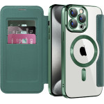 Techsuit - Smartmag Book Case - Iphone 15 Pro - Green
