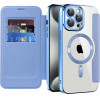 Techsuit - Smartmag Book Case - Iphone 15 Pro - Light Blue