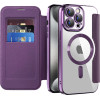 Techsuit - Smartmag Book Case - Iphone 15 Pro - Purple