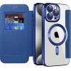 Techsuit - Smartmag Book Case - Iphone 15 Pro Max - Blue