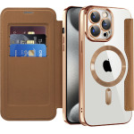 Techsuit - Smartmag Book Case - Iphone 15 Pro Max - Brown
