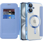 Techsuit - Smartmag Book Case - Iphone 16 - Light Blue