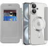 Techsuit - Smartmag Book Case - Iphone 16 Plus - Gray