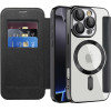 Techsuit - Smartmag Book Case - Iphone 16 Pro - Black
