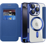 Techsuit - Smartmag Book Case - Iphone 16 Pro - Blue