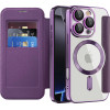 Techsuit - Smartmag Book Case - Iphone 16 Pro - Purple