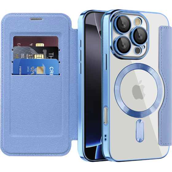 Techsuit - Smartmag Book Case - Iphone 16 Pro Max - Light Blue