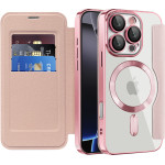 Techsuit - Smartmag Book Case - Iphone 16 Pro Max - Pink