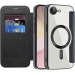 Techsuit - Smartmag Book Case - Iphone 16e - Black