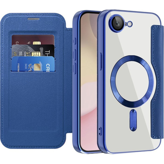 Techsuit - Smartmag Book Case - Iphone 16e - Blue