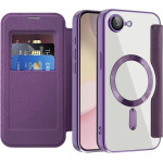 Techsuit - Smartmag Book Case - Iphone 16e - Purple