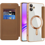 Techsuit - Smartmag Book Case - Samsung Galaxy A05 - Brown