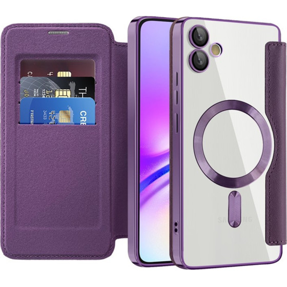 Techsuit - Smartmag Book Case - Samsung Galaxy A05 - Purple