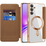 Techsuit - Smartmag Book Case - Samsung Galaxy A05s - Brown