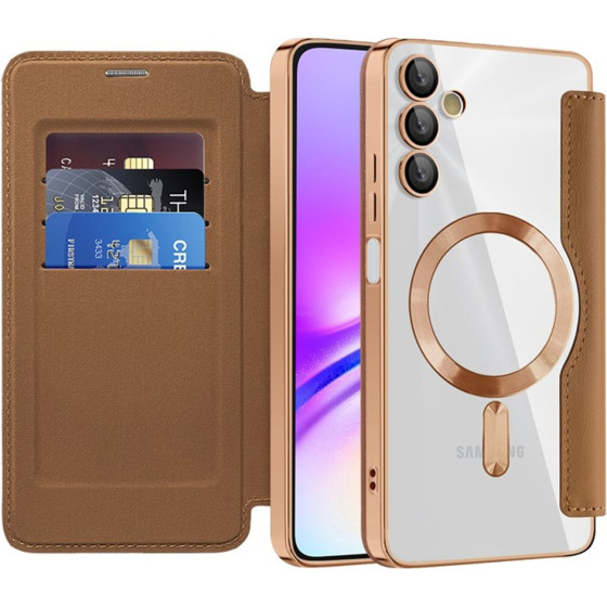 Techsuit - Smartmag Book Case - Samsung Galaxy A05s - Brown
