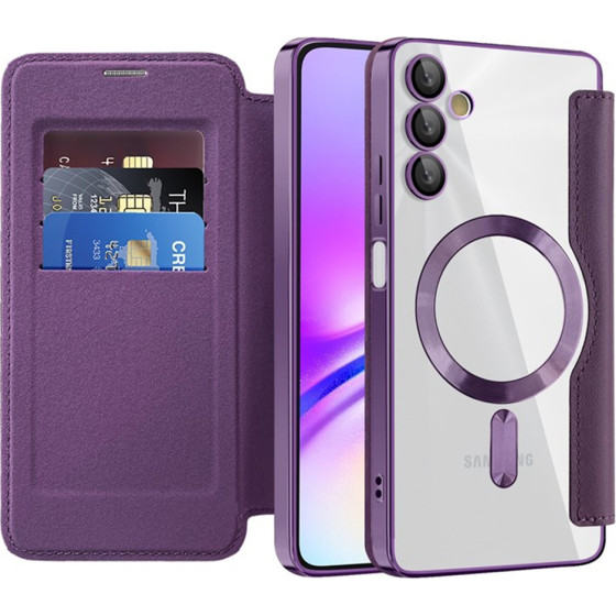 Techsuit - Smartmag Book Case - Samsung Galaxy A05s - Purple