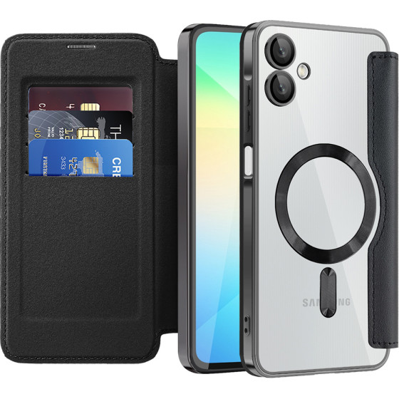 Techsuit - Smartmag Book Case - Samsung Galaxy A06 - Black