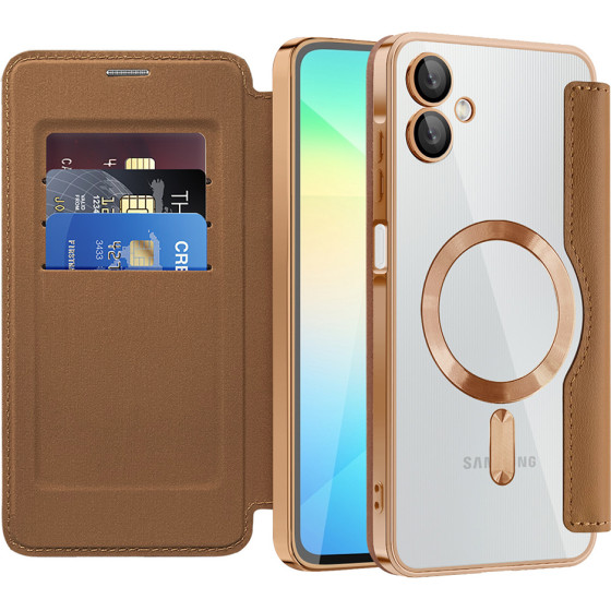 Techsuit - Smartmag Book Case - Samsung Galaxy A06 - Brown