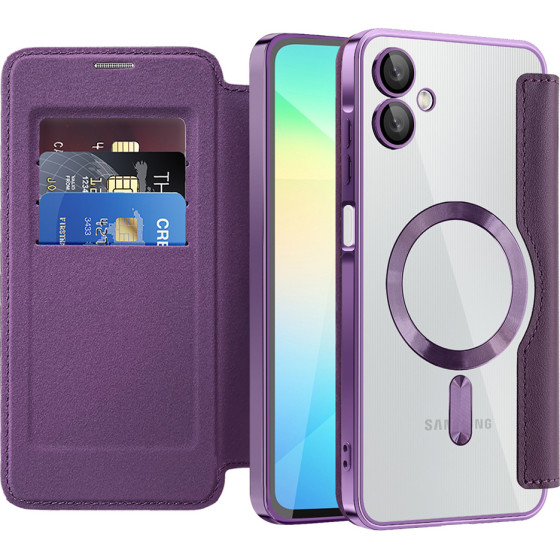 Techsuit - Smartmag Book Case - Samsung Galaxy A06 - Purple