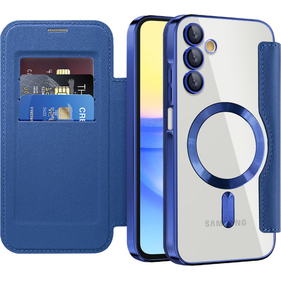 Techsuit - Smartmag Book Case - Samsung Galaxy A15 4G / A15 5G - Blue