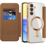 Techsuit - Smartmag Book Case - Samsung Galaxy A15 4G / A15 5G - Brown
