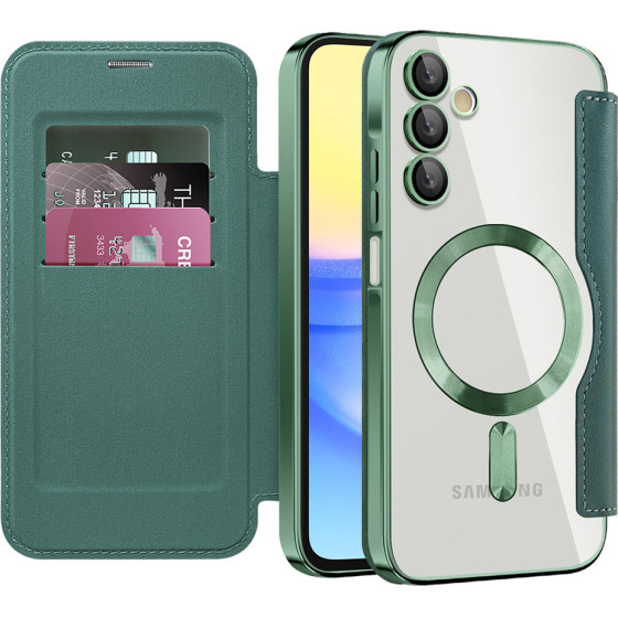 Techsuit - Smartmag Book Case - Samsung Galaxy A15 4G / A15 5G - Green