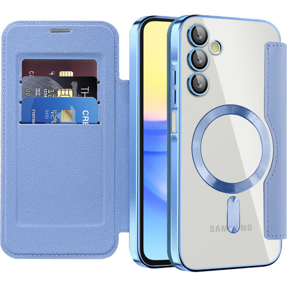 Techsuit - Smartmag Book Case - Samsung Galaxy A15 4G / A15 5G - Light Blue