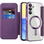 Techsuit - Smartmag Book Case - Samsung Galaxy A15 4G / A15 5G - Purple