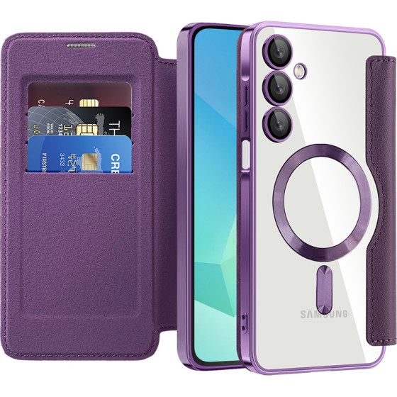 Techsuit - Smartmag Book Case - Samsung Galaxy A16 4G / A16 5G - Purple