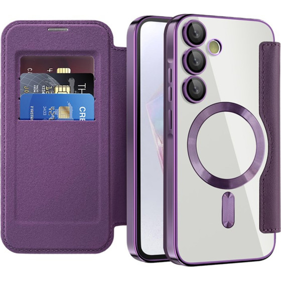 Techsuit - Smartmag Book Case - Samsung Galaxy A35 5G - Purple