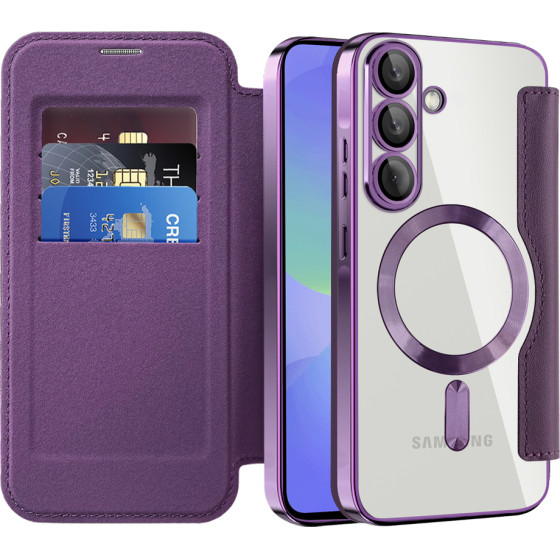 Techsuit - Smartmag Book Case - Samsung Galaxy A36 5G - Purple