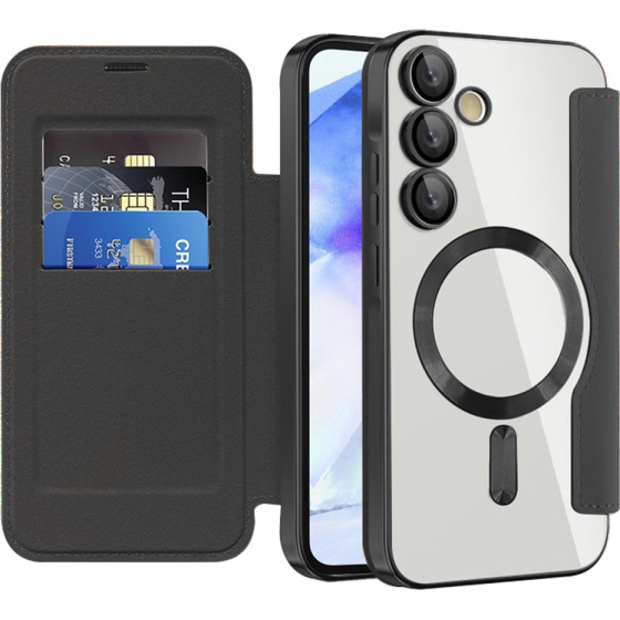 Techsuit - Smartmag Book Case - Samsung Galaxy A55 5G - Black